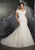Elegant 2018 Plus Size Mermaid Lace Wedding Dresses with Cap Sleeves